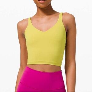 LULU ALIGN TANK SIZE 4 CHARTREUSE